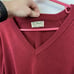 LL Bean Sweater Mens 2XL Red Long Sleeve V Neck Cotton USA Made Maine VTG