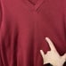 LL Bean Sweater Mens 2XL Red Long Sleeve V Neck Cotton USA Made Maine VTG