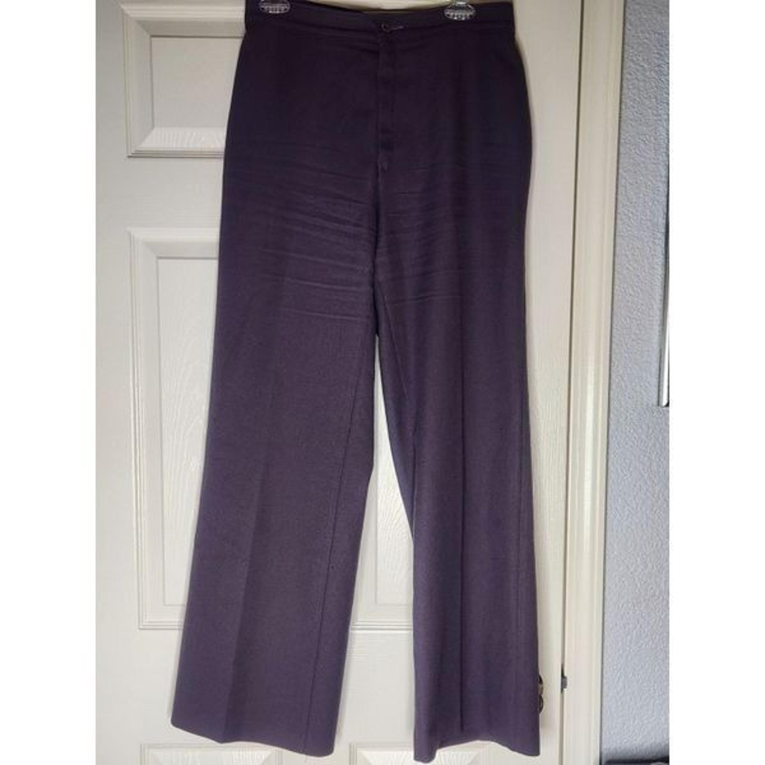 Levi's L Purple Mauve Strifgt Full Length Zipper Women’s Dress Pants
