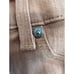 7 for All Mankind Baby Boot Cut Flare Coated Denim Jeans Carmel 29