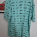 Men's XXL Light Aqua V Neck Short Sleeve T Shirt