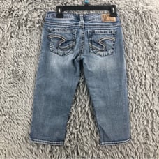 Silver Jeans Tuesday Crop Womens 27 Actual 28 Jeans Capris