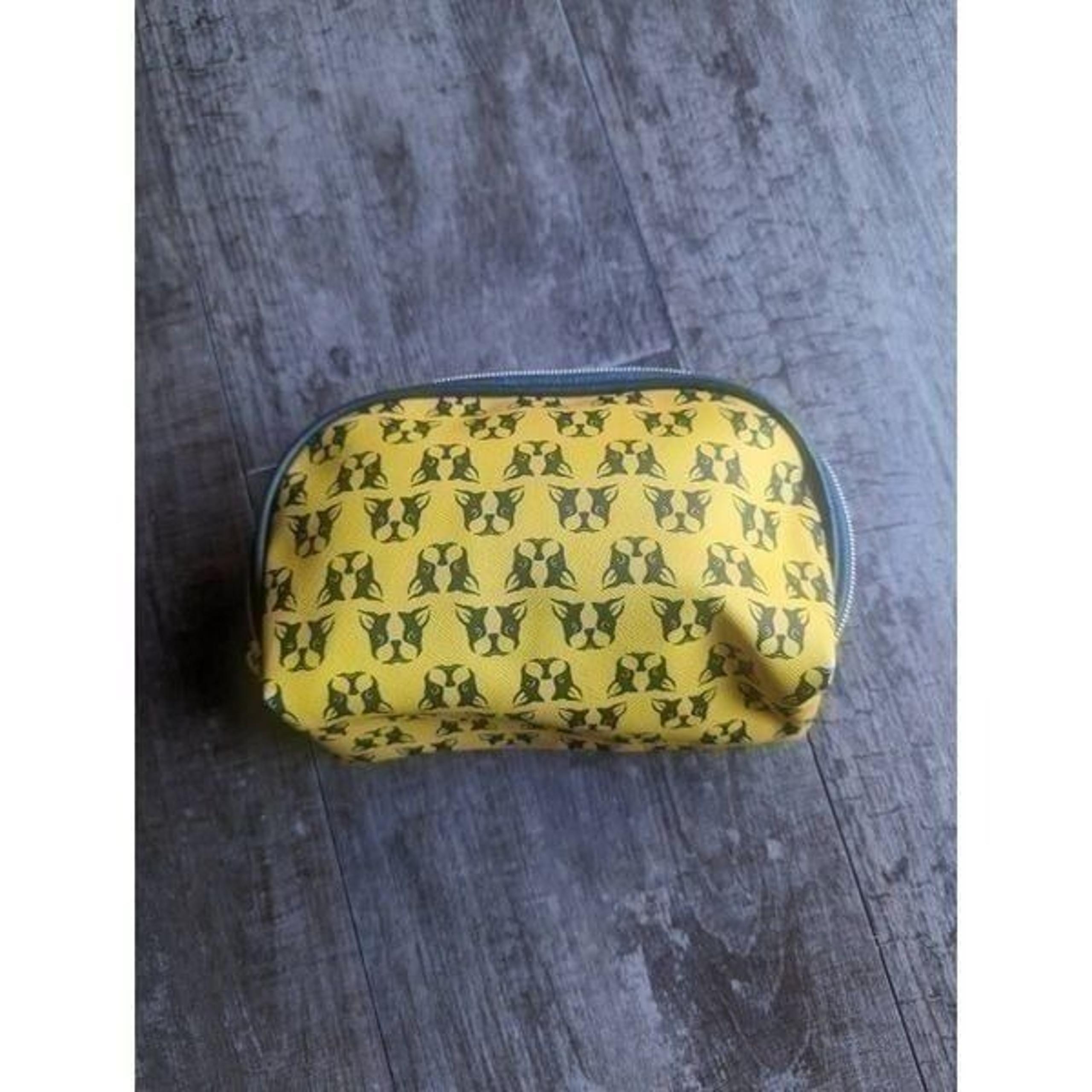 *NWOT DABNEY LEE Boston Terrier Franchise Double Zip Cosmetic Bag