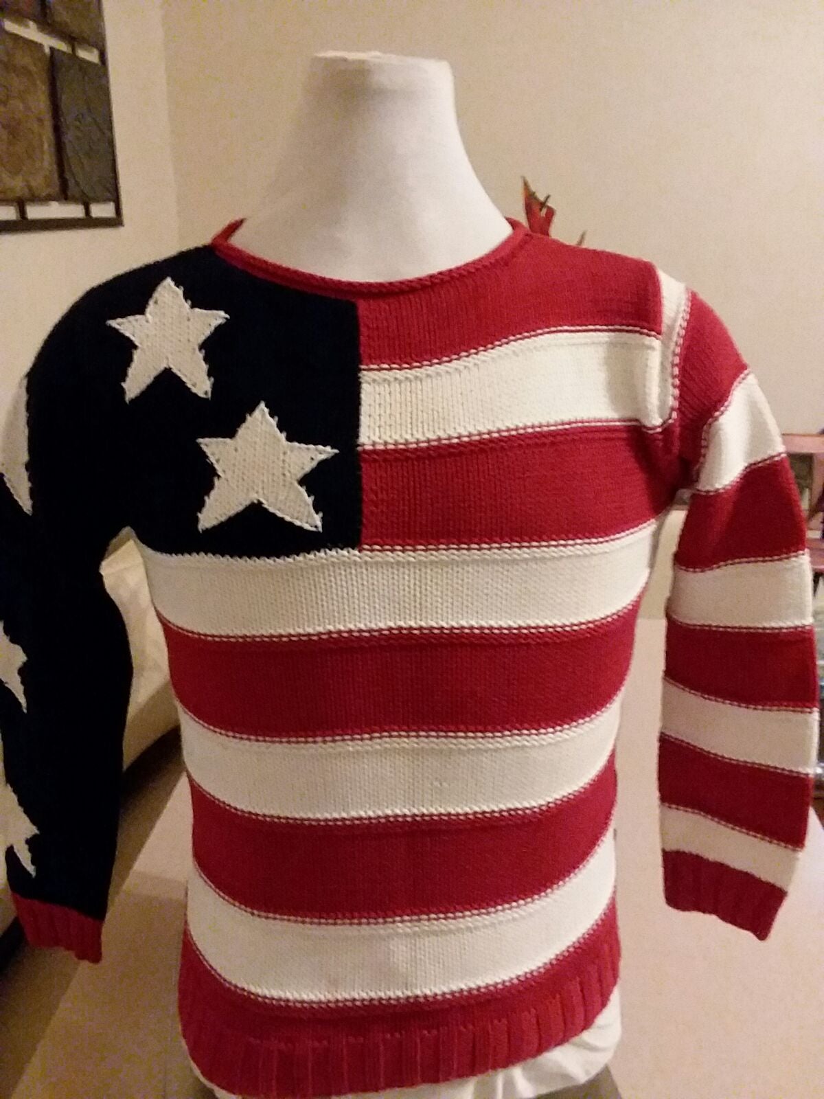 hylde stribet Skim Tommy Hilfiger American flag sweater VTG empd.gov.my