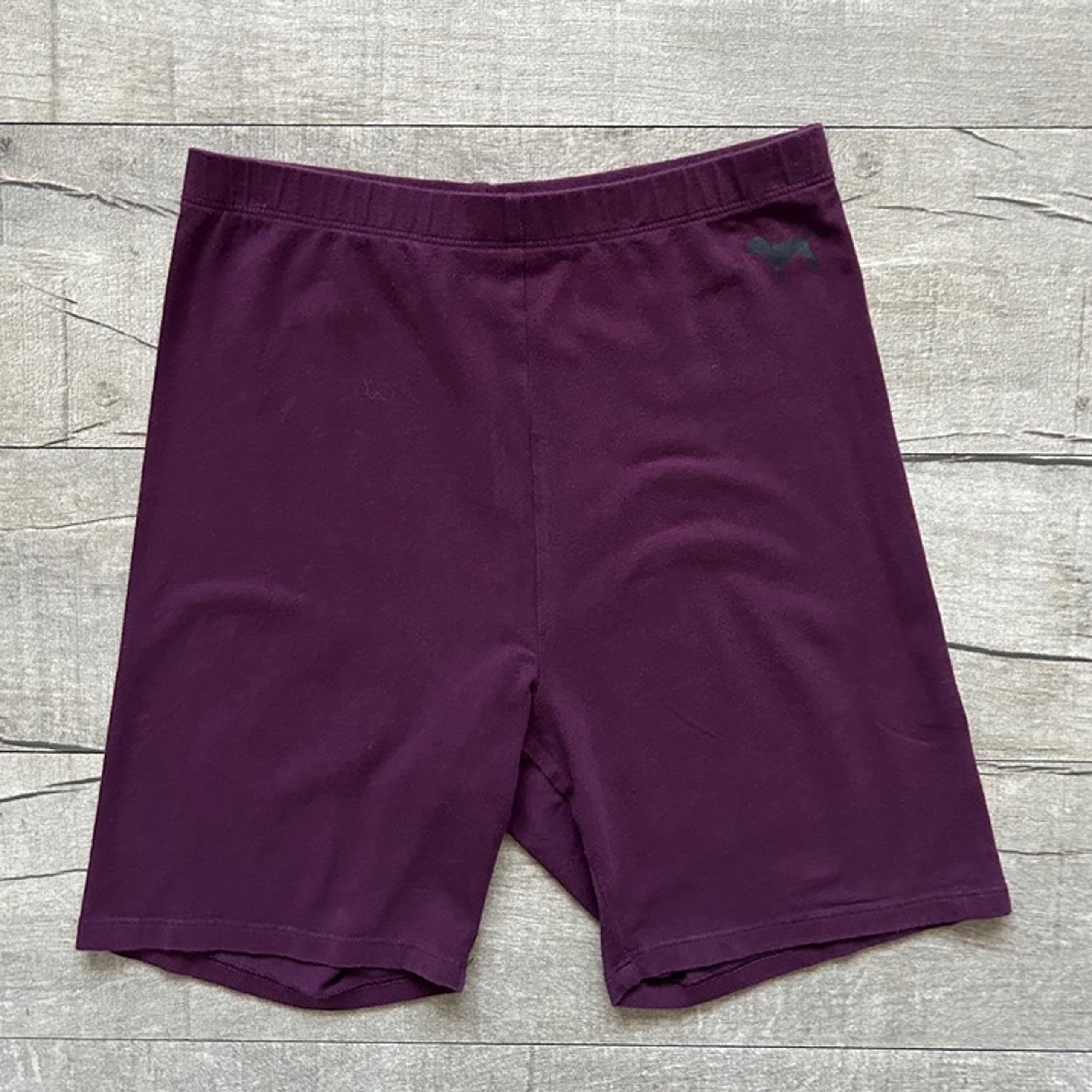 VS Pink Burgundy Red Lightweight Bike Shorts Activewear Athleisure Yoga Shorts S