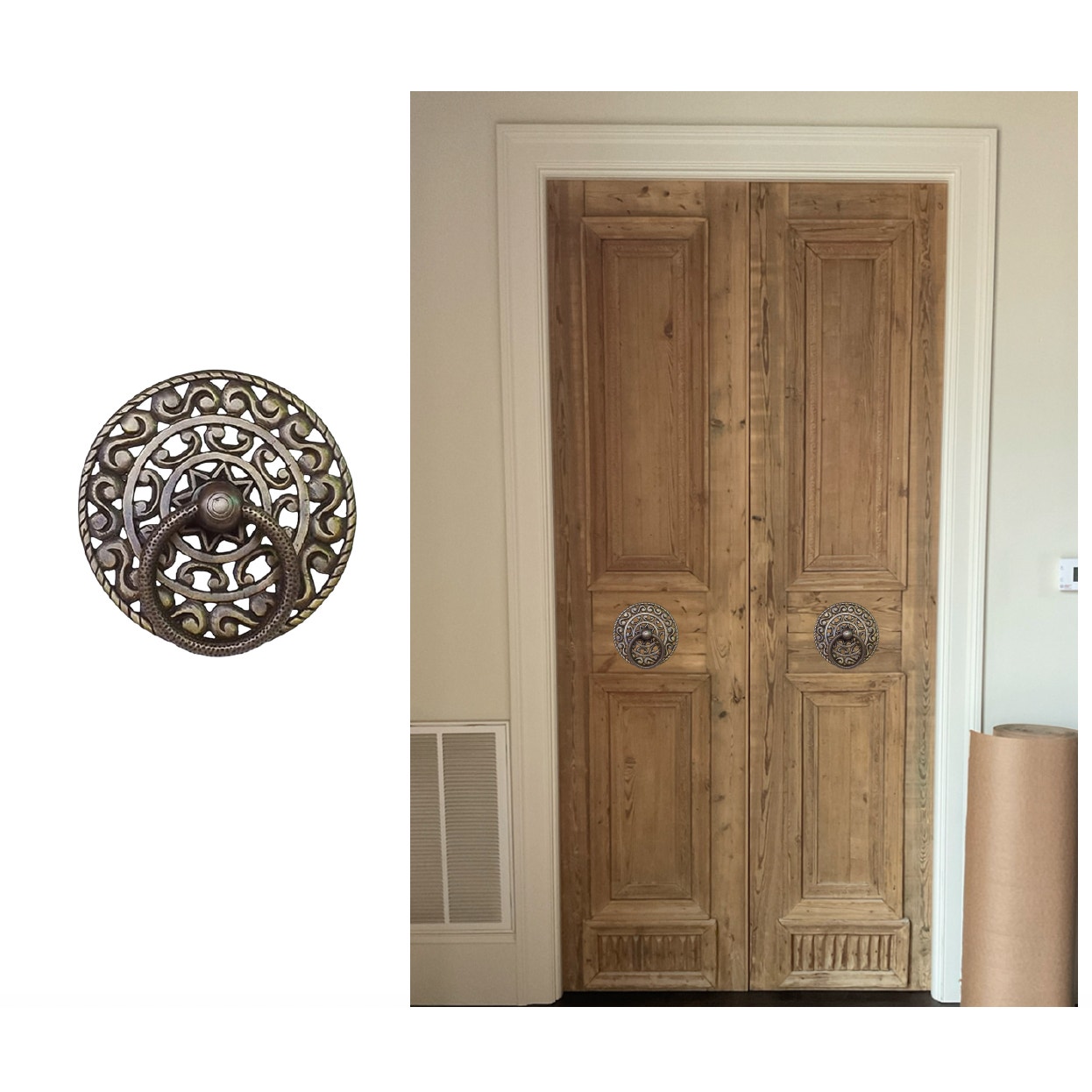Vintage Solid Brass Entry Door Pull | Large Size 6.88 | NEW | 1039