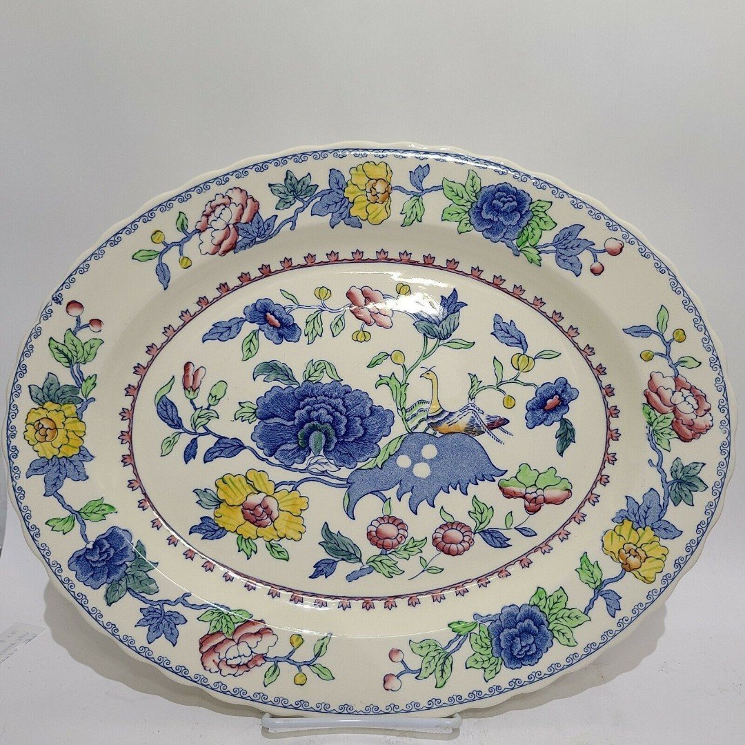 MASON'S Regency Colonial Patent Ironstone Large Oval 15.5 platter England new
