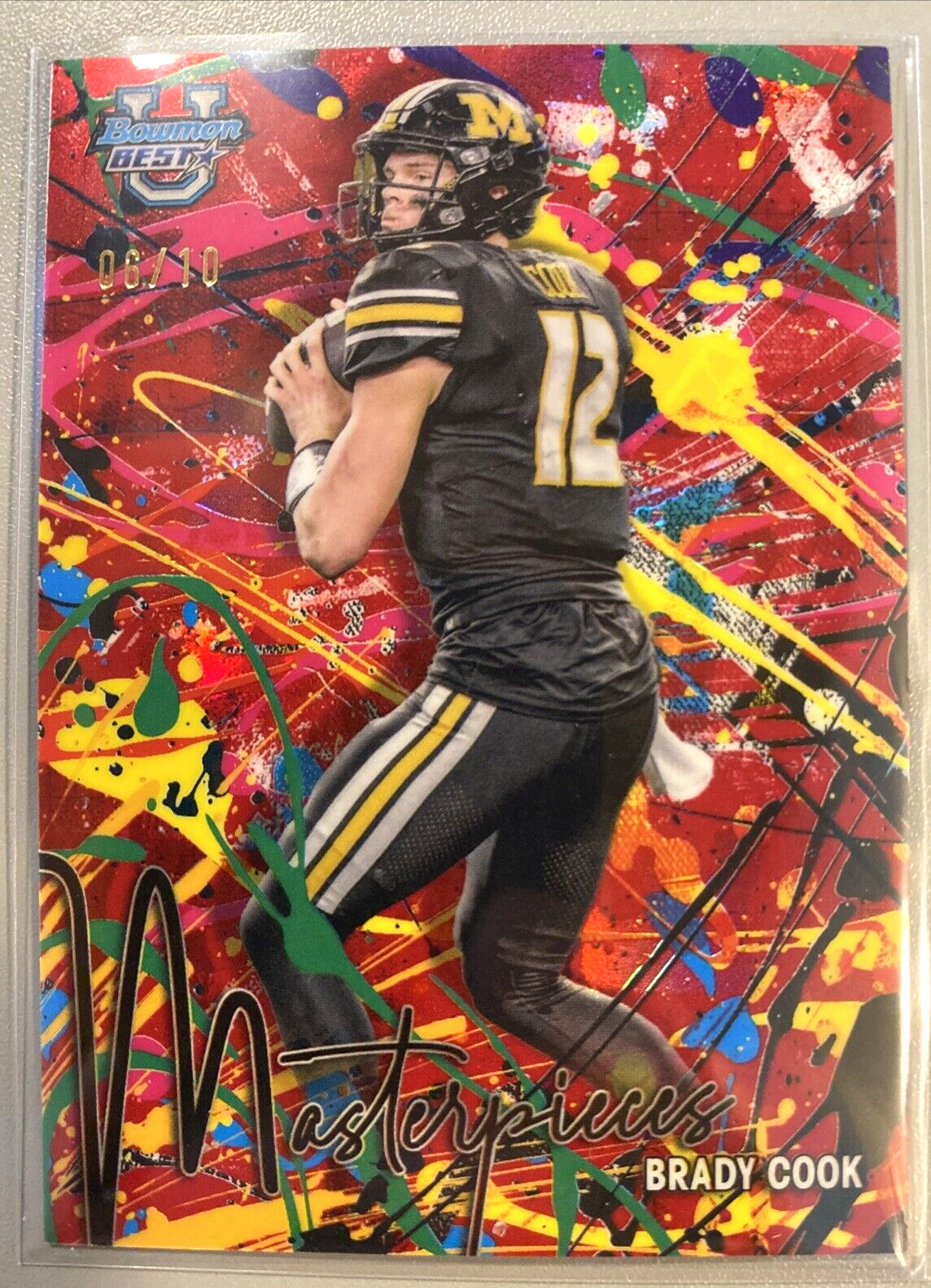 2024 Bowman University's Best BRADY COOK Masterpieces 6/10 - Missouri Tigers