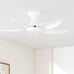 Ceiling Fans with Lights Remote/APP Control, 38 Low Profile Ceiling Fans with D