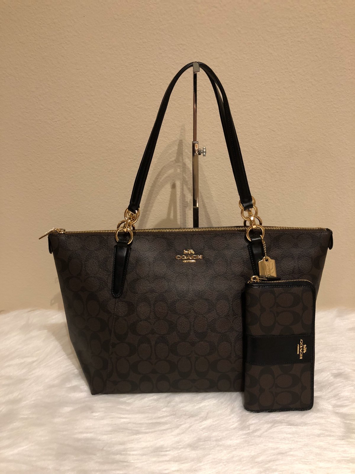 coach purse and wallet set