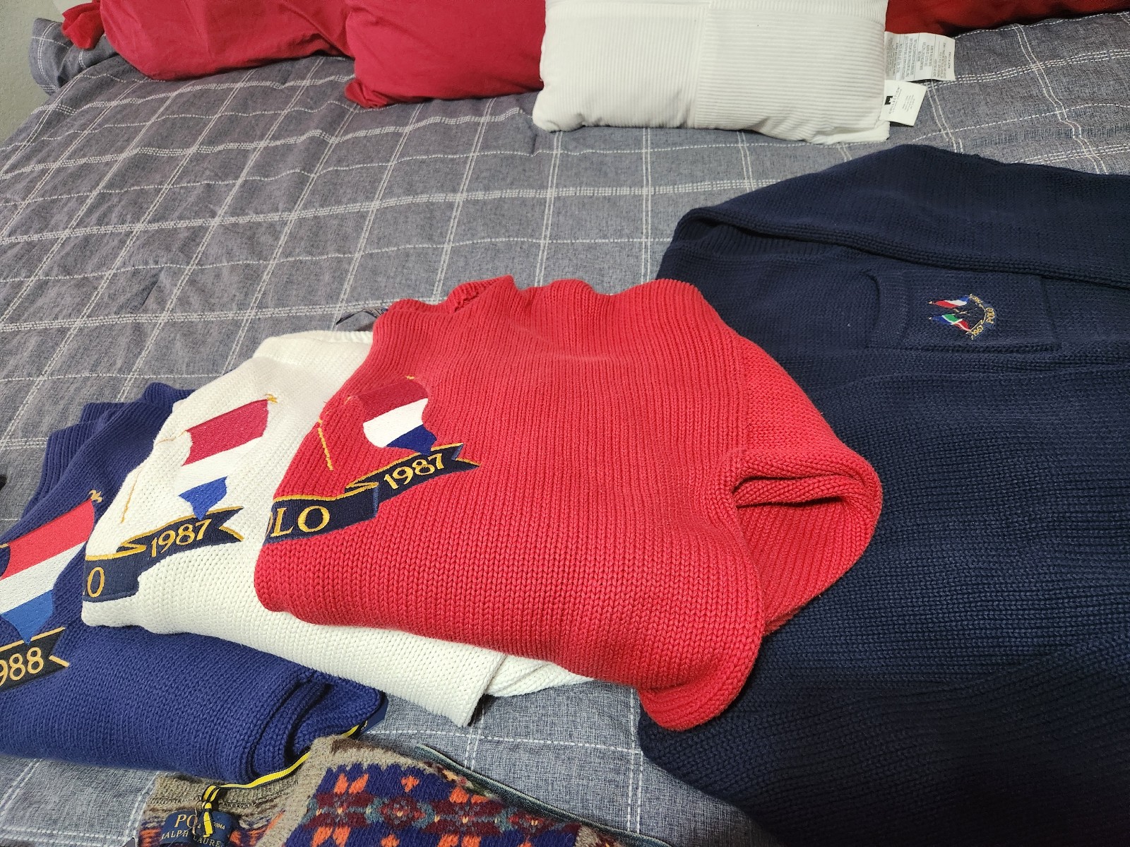Vintage polo anniversary knit sweater all xl but fit like 2xl