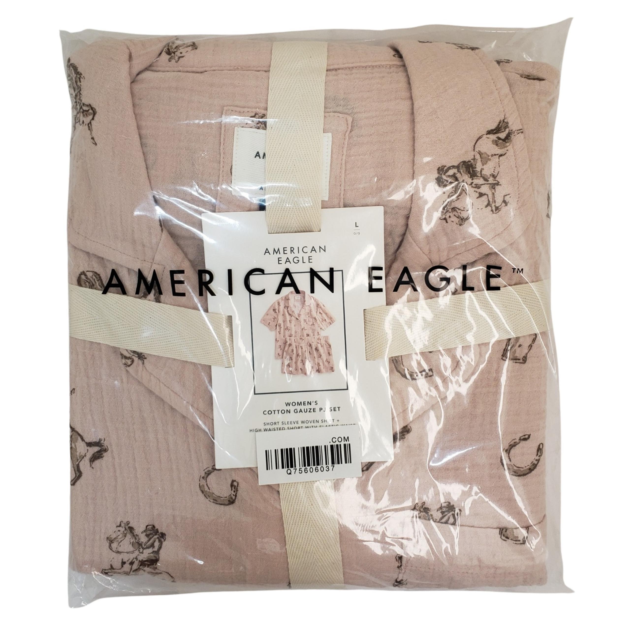 AMERICAN EAGLE Women's Cotton Gauze Pajama Set