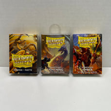 Dragon Shield 3 Packs of 60 Japanese Size Card Sleeves Matte Orange Ember Light