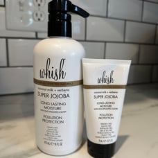 Whish Super Jojoba Long Lasting Moisture 16 fl & Travel Size Lotion 2.5 oz New