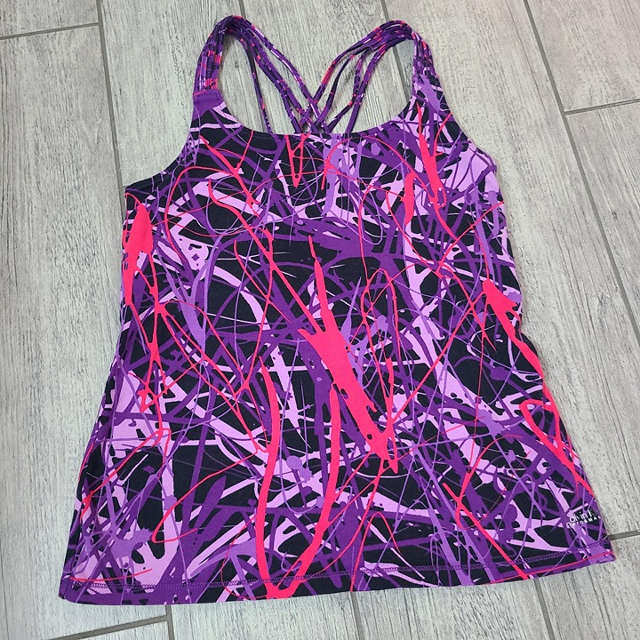 Calvin Klein performance women's athletic quick dry tank top purple size medium