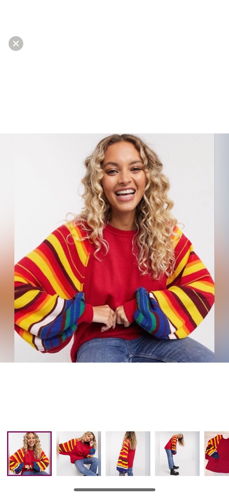 We The People Rainbow Dreams Pullover Knit Top