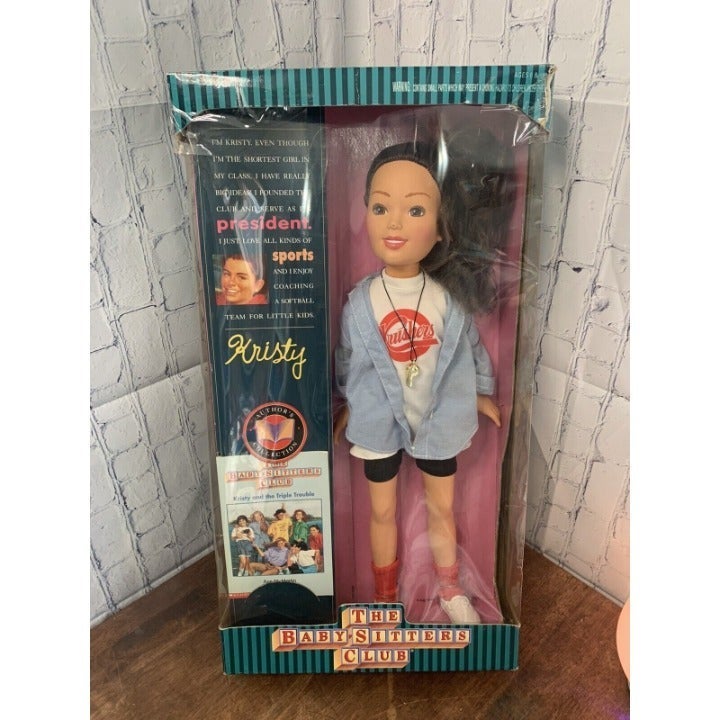 Vintage KRISTY Babysitters Club Doll 18 JEAN JACKET 1993 COLLECTIBLE