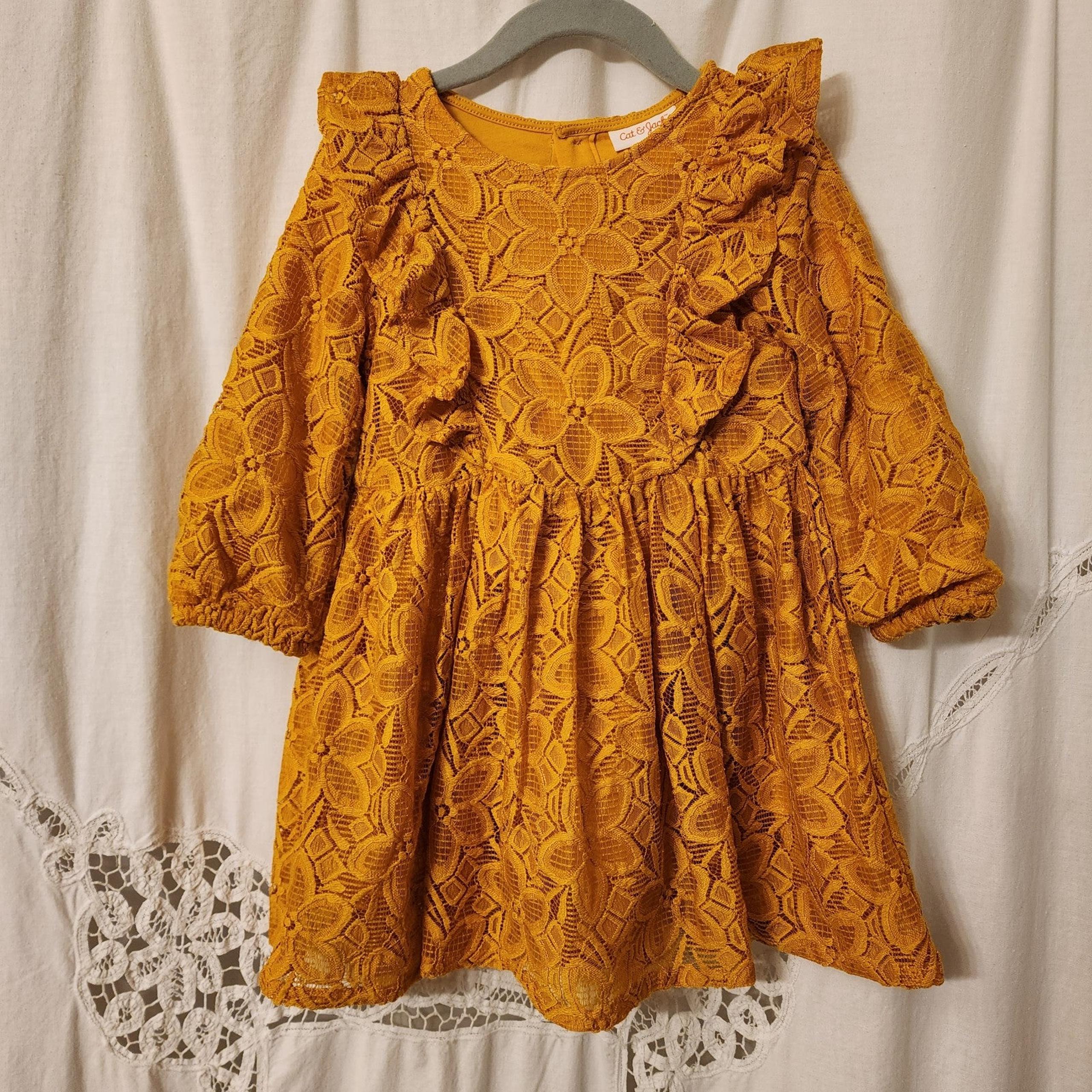 Marigold Lace Dress Size 4T