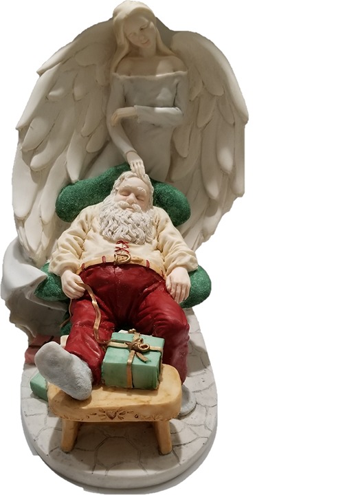 The Legend Of Santa Claus Blessing Santa Sculpture by Ken Memoli