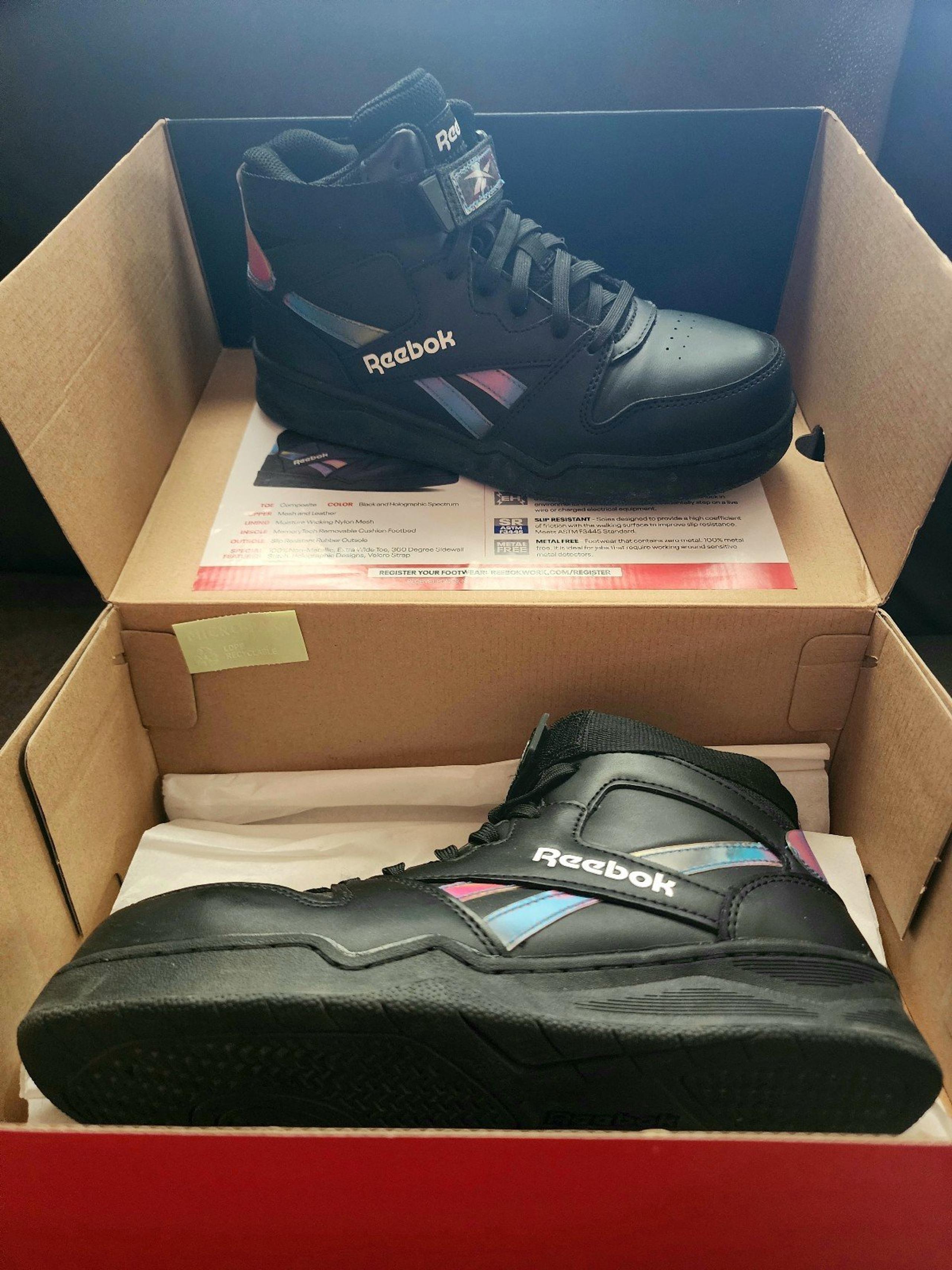 Reebok Work high top composite sneakers Women's size 7.5 Medium width