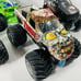 A Lot Of 4 Hot Wheels MONSTER JAM TRUCK Die-Cast Vehicle 1:24 Scale Mattel