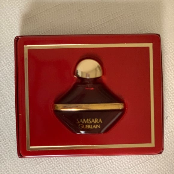 VINTAGE Samsara Parfum Guerlain Paris Mini .07 Oz 2 mL with Box collectable vtg