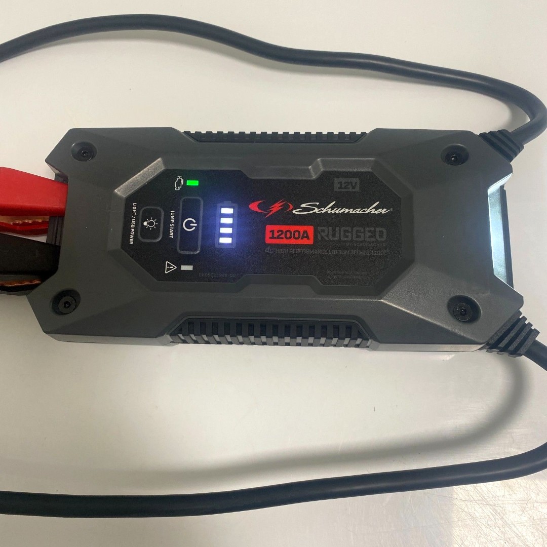Schumacher Rugged 1200A 12V Lithium Ion Battery Booster for Cars