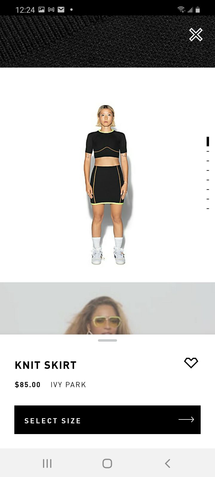 Adidas IVY PARK KNIT SKIRT SIZE -XL