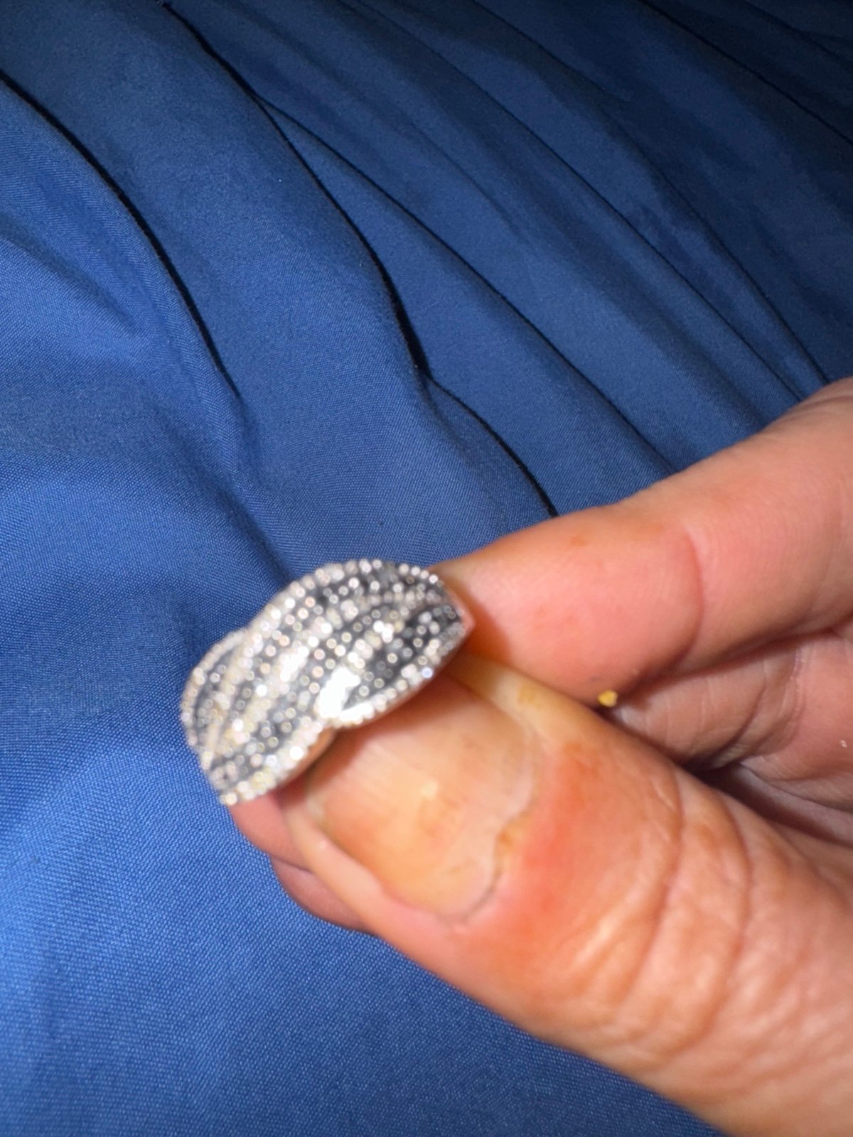 10k white gold ring