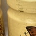 Treasure Craft Yellow Butterfly Ceramic Canister Set MCM 1970's