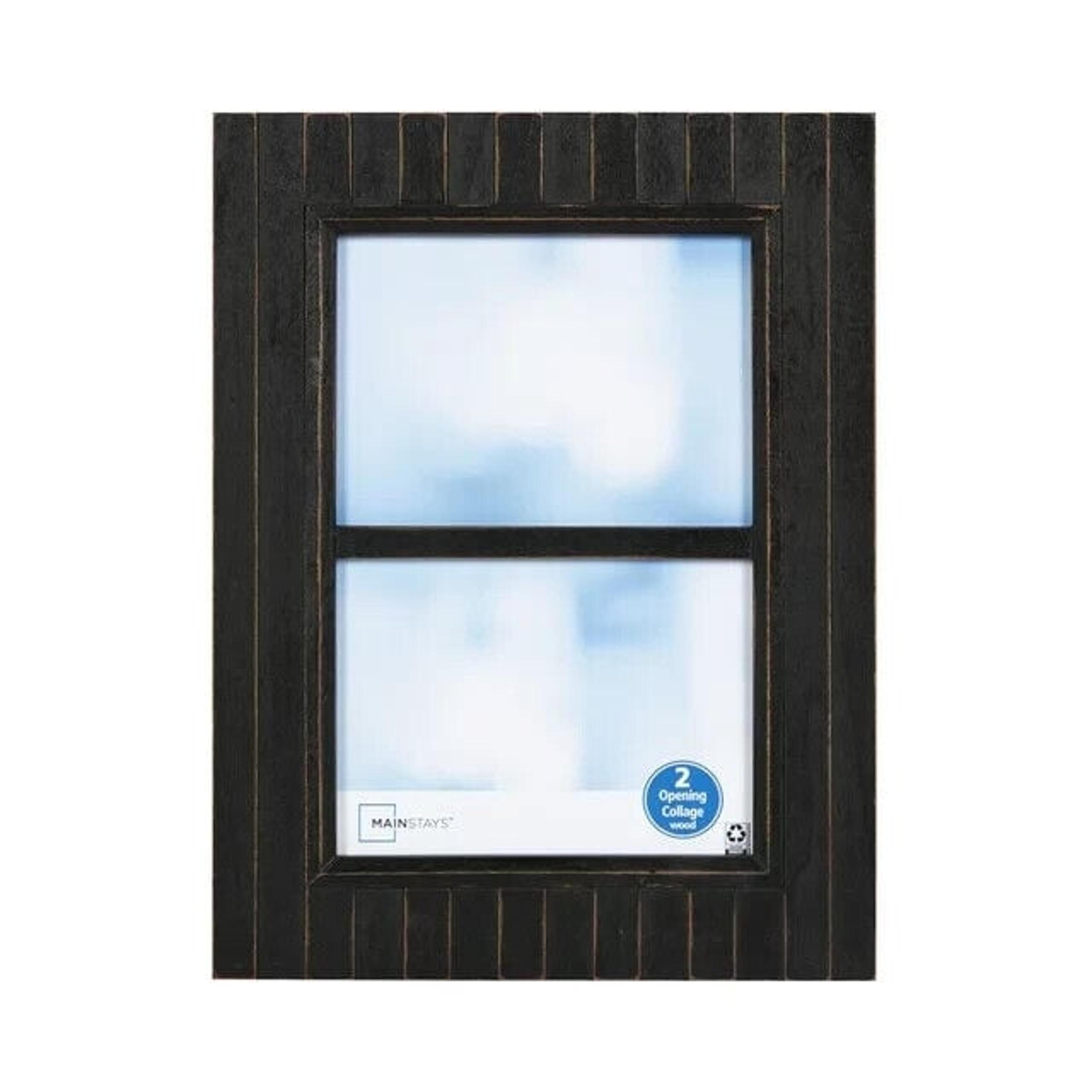 Mainstays 13X10 Timbermound Picture Frame ,Distressed Brown 2-Opening 5" x 7"