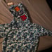 Light blue bape hoodie