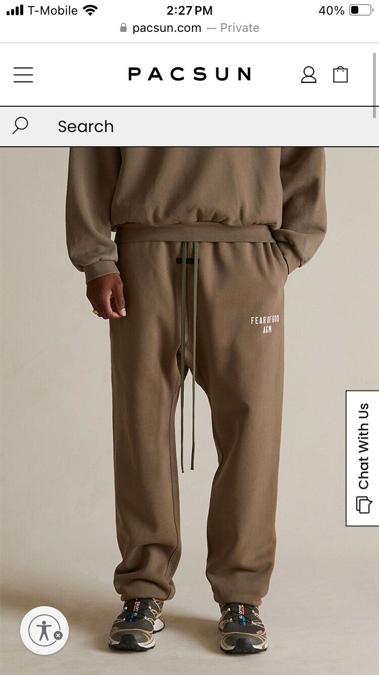 Fear of God Essentials Heavy Fleece Sweatpants Military Size