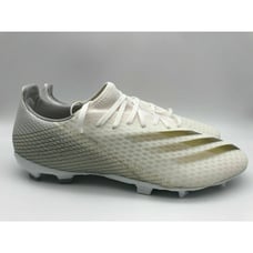 Adidas X Ghosted.3 FG Cloud White Gold Silver Soccer Cleats EG8193 Men's Sz 13.