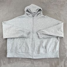 Fabletics Hoodie Women 4X Heather Grey Full Zip Long Sleeve Athleisure Active