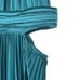 AIIFOS Arianna Gown Pleated Cut Out Teal Blue Green Satin Long Maxi Dress Size 2