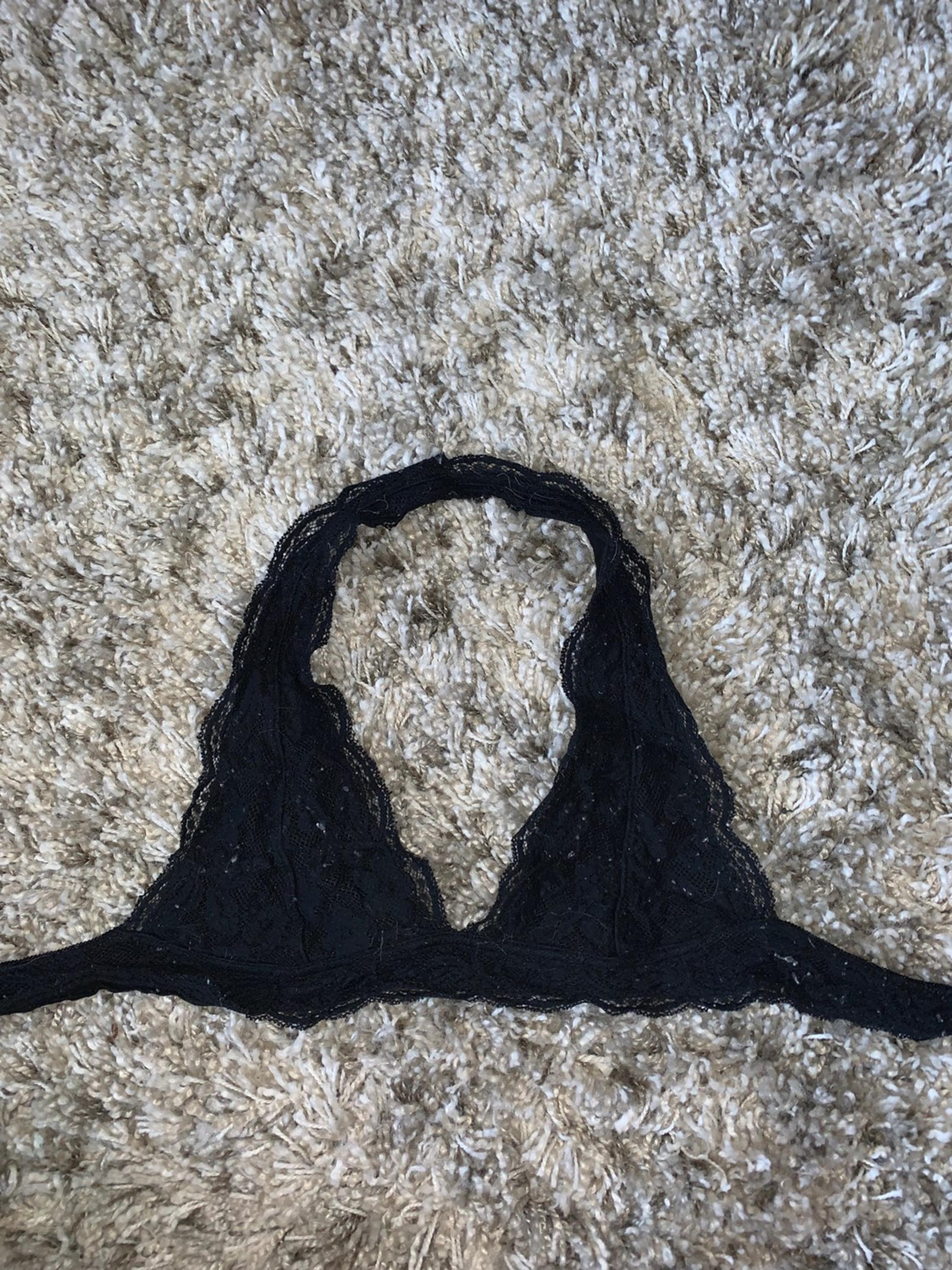 Black Lace Halter Bralette