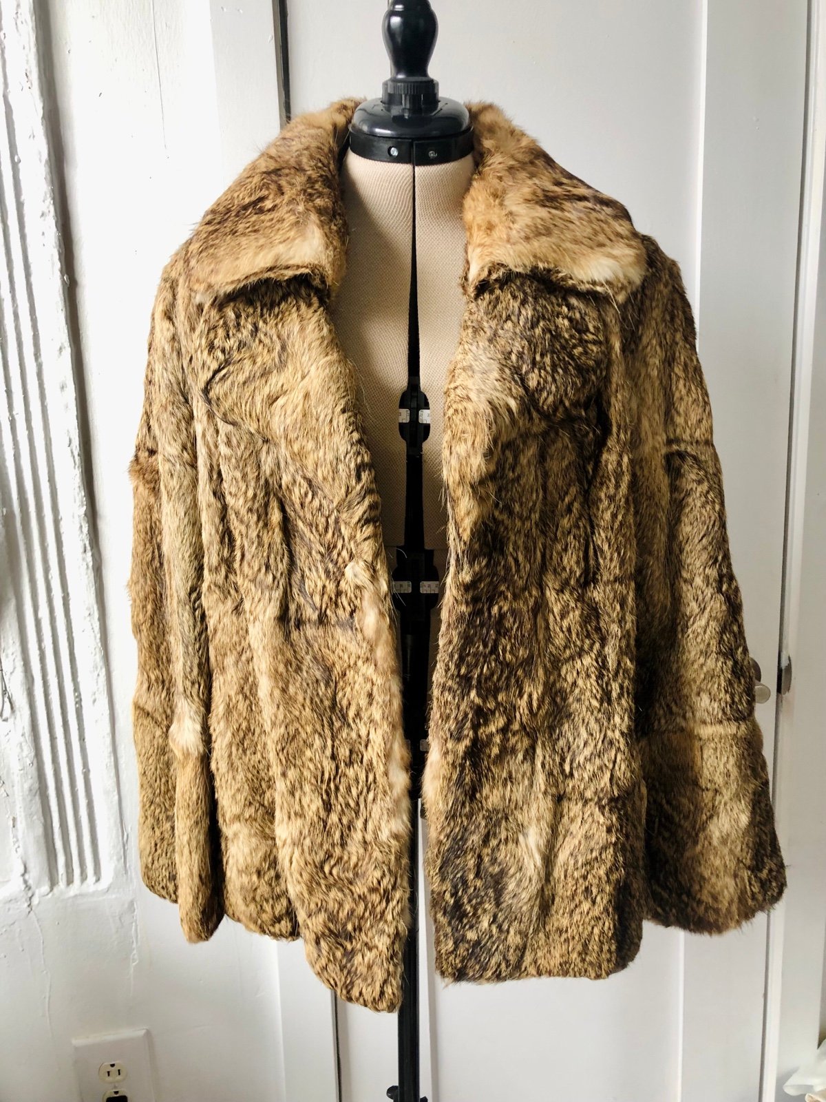 Dino Ricco Genuine Rabbit Fur Coat