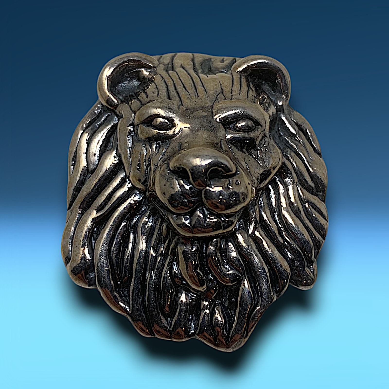 Vintage Yaacov Heller Leo Lion 925 Sterling Silver Pendant Brooch Pin Designer