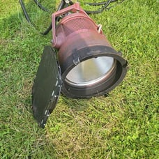 Mole Richardson Type 4091 Mighty Mole 2K Focusing Flood Light With Barn Door