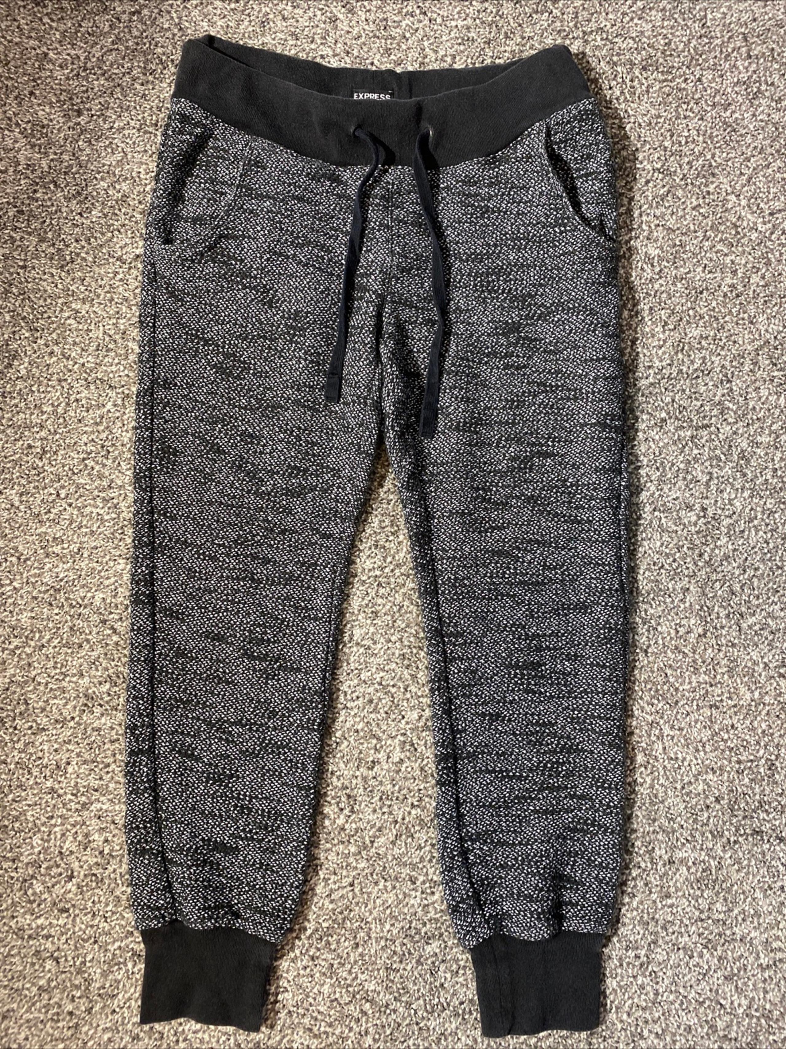 Express Women’s Black & Grey Sweatpants Size Small