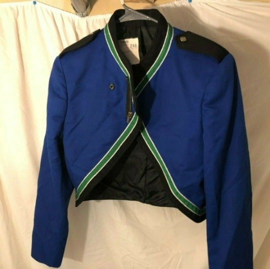 sz36R BROOKFIELD, MISSOURI STANBURY GREEN/ BLUE BAND JACKET 218 IG 59
