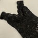 ~ Tadashi Shoji 8 Black Dress Lace Sequin Sleeveless V-neck Cocktail Formal Knee