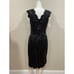 ~ Tadashi Shoji 8 Black Dress Lace Sequin Sleeveless V-neck Cocktail Formal Knee