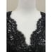 ~ Tadashi Shoji 8 Black Dress Lace Sequin Sleeveless V-neck Cocktail Formal Knee
