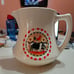 Large Vintage Farm Porcelain Pitcher