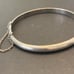Vintage Sterling Silver Hinged Bangle Bracelet