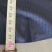 Jared Lang Mens Luxury Dress Shirt Size 17 1/2 Navy Blue Flip Cuff NWT *size