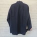 Jared Lang Mens Luxury Dress Shirt Size 17 1/2 Navy Blue Flip Cuff NWT *size