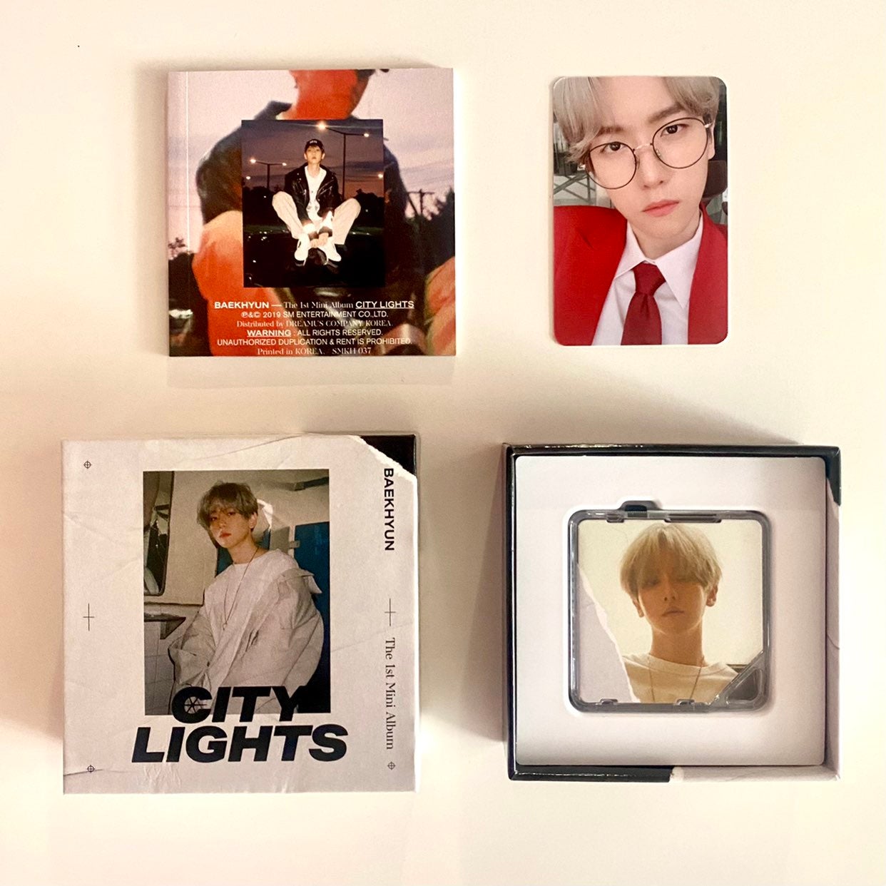 EXO SuperM Baekhyun City Lights Kihno Album Official Photocard